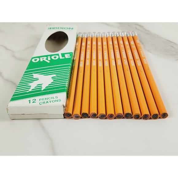 Dixon Oriole #287 #287 24 Pencils Crayons #2/HB Made USA x2 Boxes Vintage - Picture 9 of 10